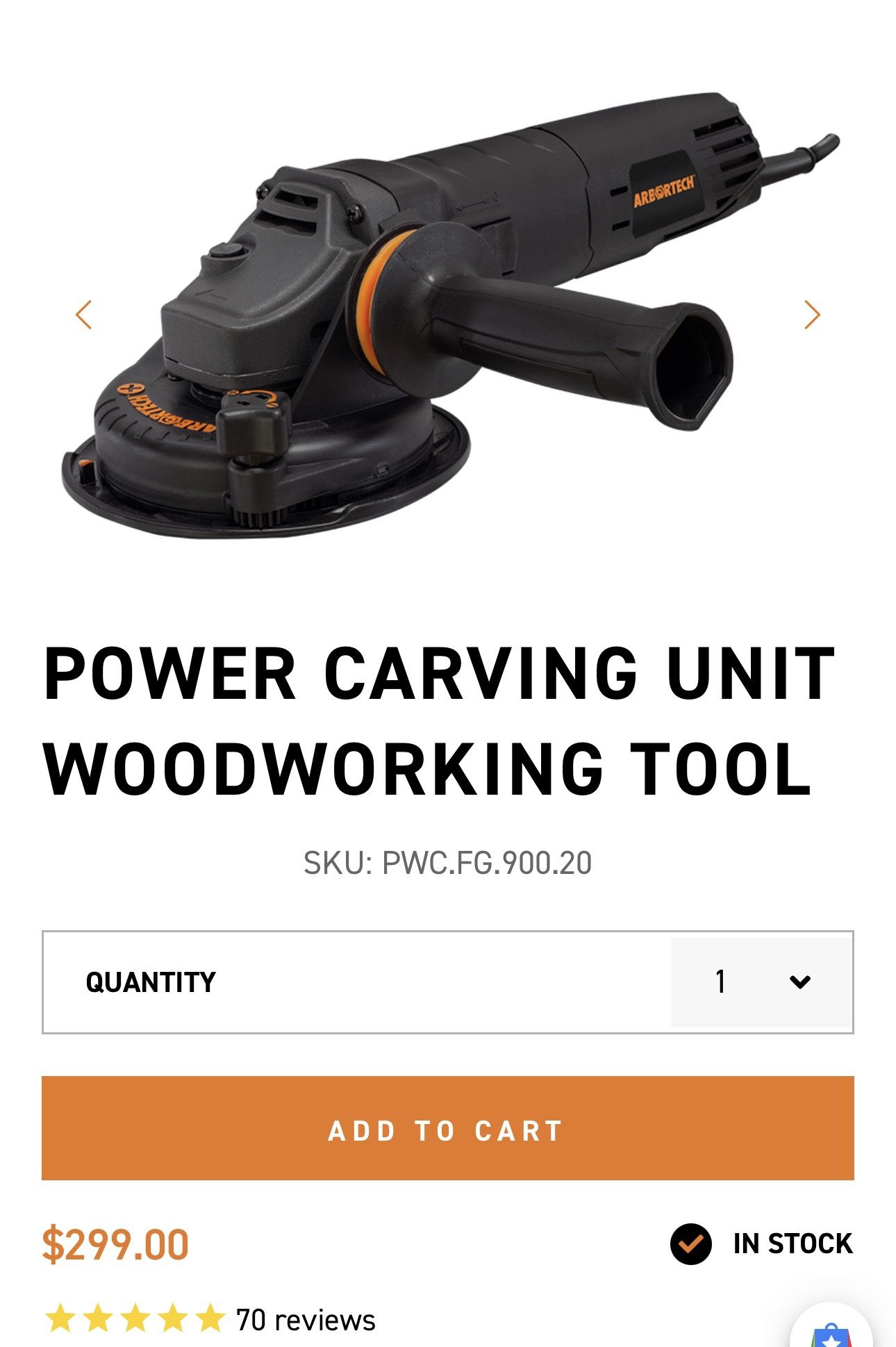 Brand New- Arbortech Power Carving Unit