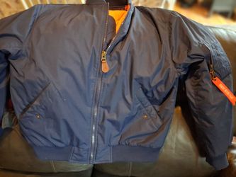 New Spire By Galaxy Bomber Flight Jacket MA-1 Men Size XL Authentic  Active