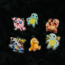 Pokémon Acrylic Clip Set
