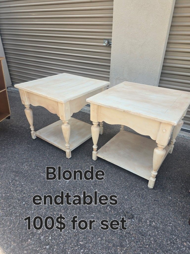 Blonde End Tables