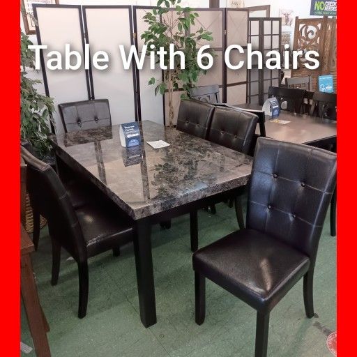 ✨ Table With 6 Chairs 