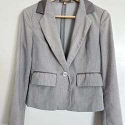 Gray Blazer Size S – Classic Office Jacket