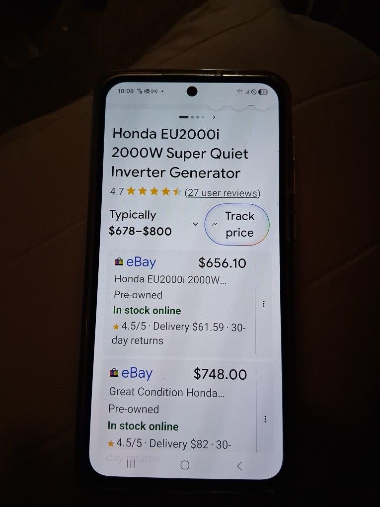 Honda EU2000i  2000W Super Quiet Inverter Generator