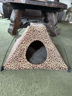 Leopard Print Cat Bed
