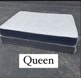 Queen Mattress Set – Medium – Brand New – Delivery Available 🚚