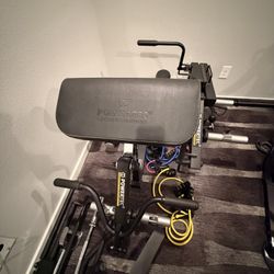 Powertec Levergym w/ Attachments + New Bench Pad