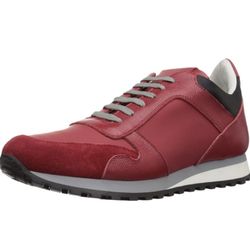 Bugatchi Vesuvio Fashion Sneakers Shoes Red EU 43 / US 10 MADE IN ITALY - RETAIL $375