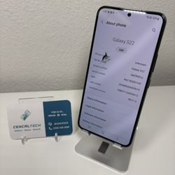 Samsung Galaxy S22 128gb Spectrum Front Screen Crack Fully Functional  #0317