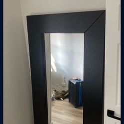 Large Wooden Finished mirror