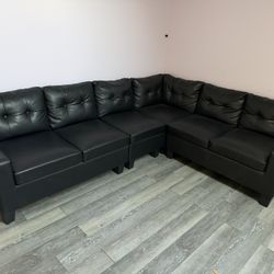 Black sectional couch