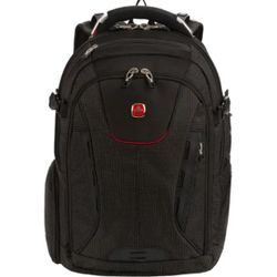 SwissGear - Commander USB ScanSmart Laptop Backpack - Dotted Black