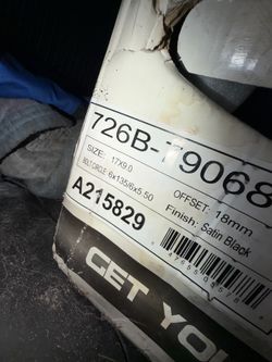 Two sets of 3 Rims