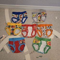 Disney Cars 100% Cotton Toddler Boys' 7pk Cars Underwear 4t