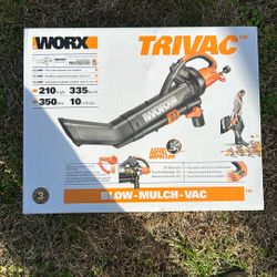 Worx Trivac Blower/vac/mulcher All In One