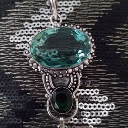 Apatite Stone Necklace Pendant
