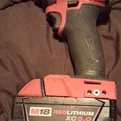 Milwaukee M18 Brushless Cordless 1/4" Hex Impact Driver With REDLITHIUM Battery Model# 2853-20 