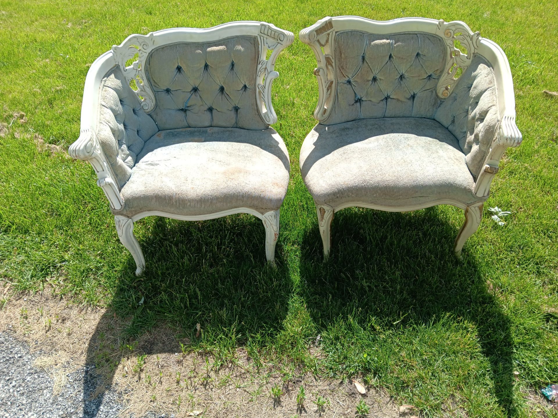 Victorian twin love chairs