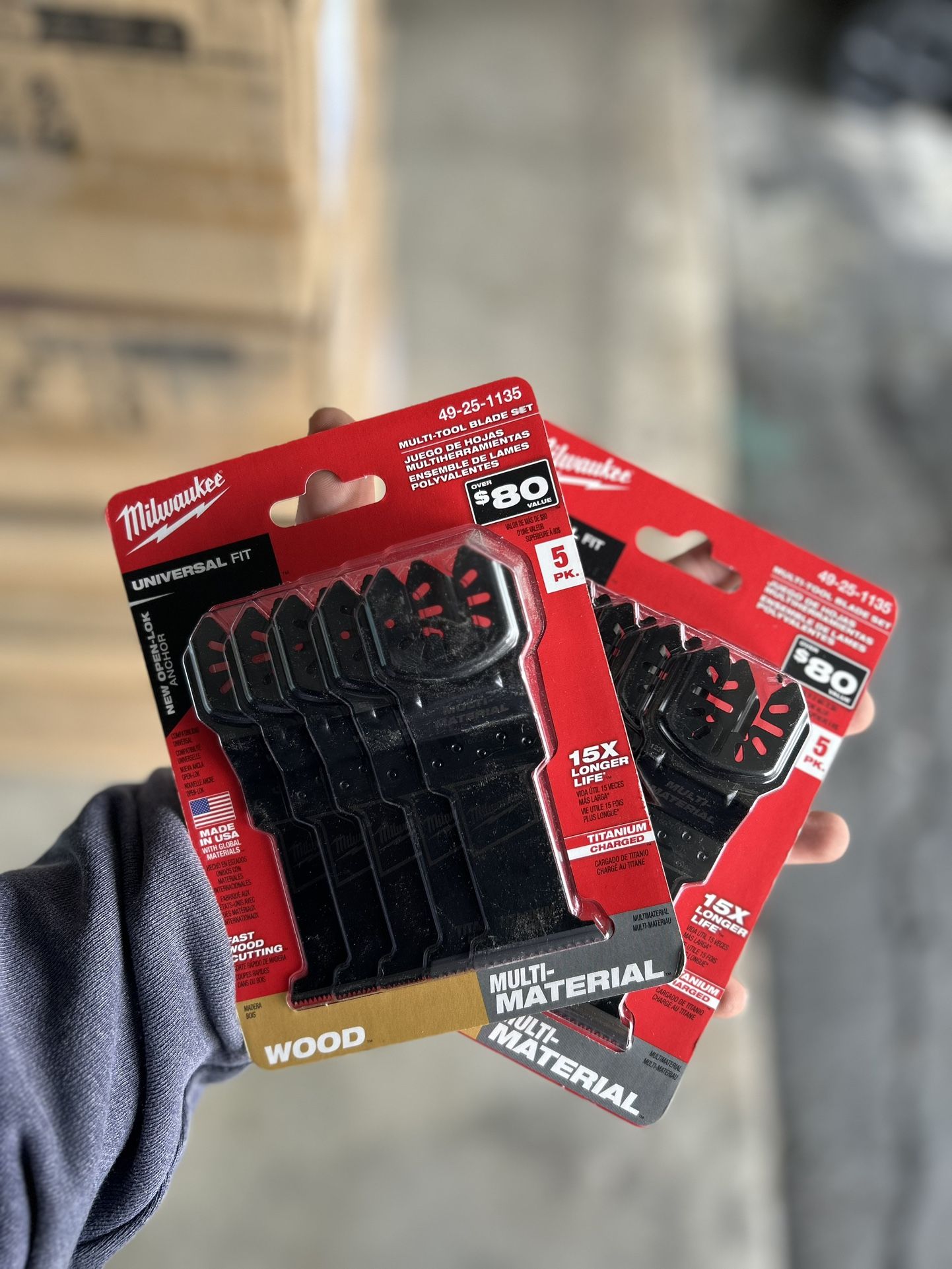 Milwaukee 1-3/8 in. Multi-Tool Oscillating Blade Set 5pk 