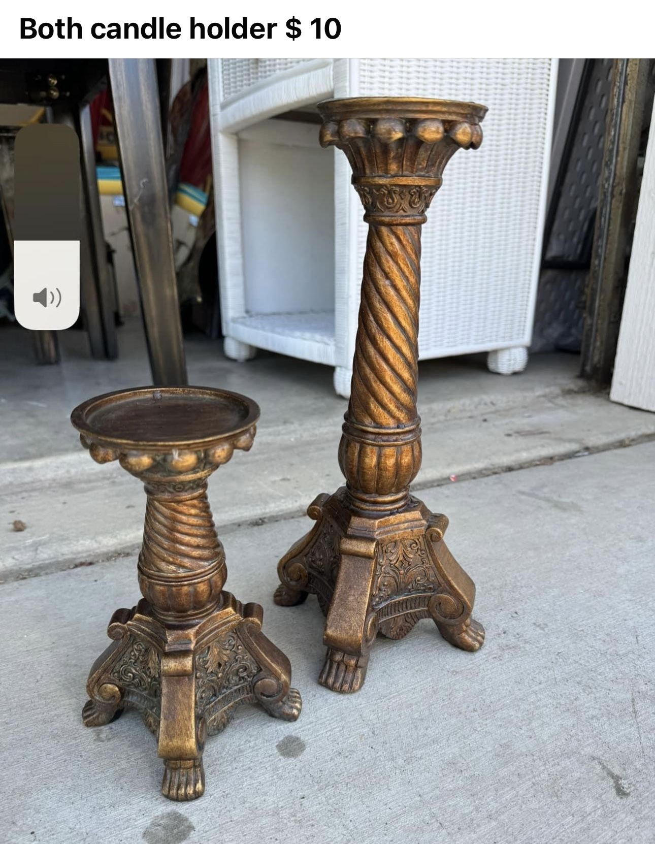 Candle Holder. Both X $ 12