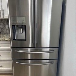 Stainless Samsung Four Door Refrigerator- Can Deliver 