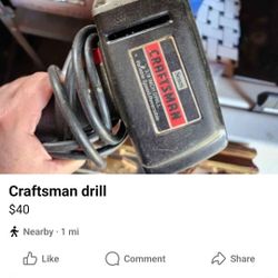 Vintage Craftsman Drill 