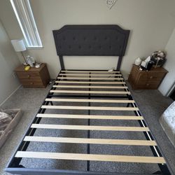 Queen Bed Frame/ Headboard 