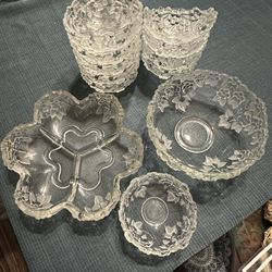 Mikasa Crystal Walther Carmen Glass Set Vintage