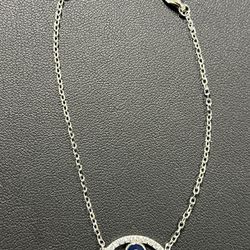Silver Evil Eye Bracelet