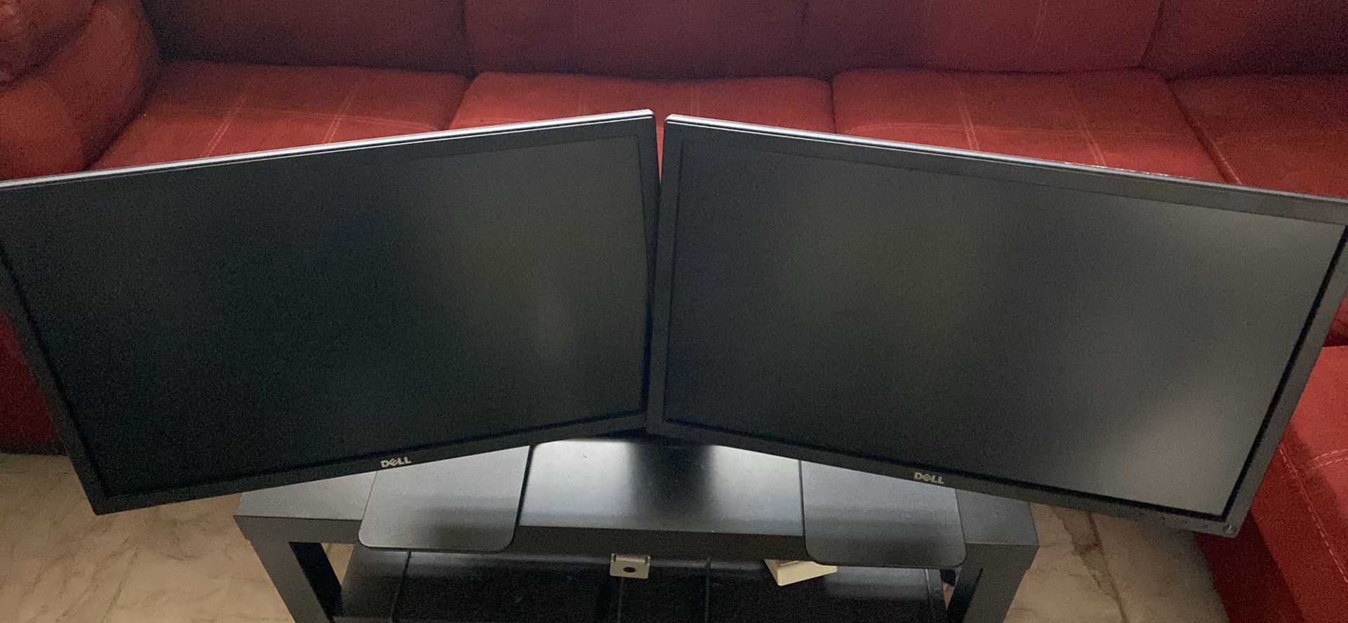 Dell 24” Inch Monitors With Dual Stand