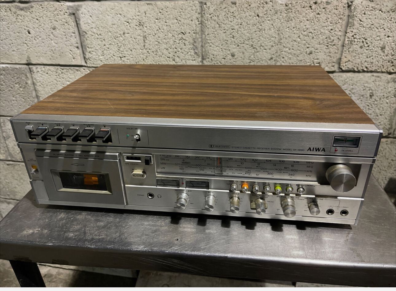 Vintage Aiwa Cassette Stereo Receiver AF-3030