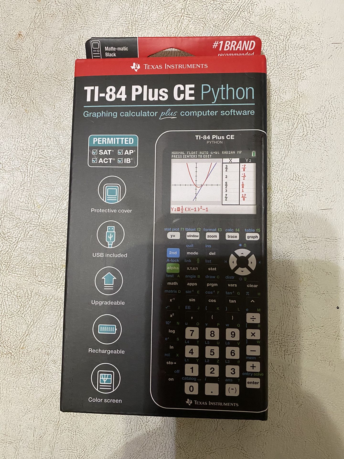 Texas Instruments Ti-84 Plus CE Python Graphing Calculator Plus Computer Software