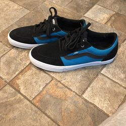 Vans Old Skool Skate Shoe Blue And Black