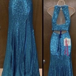 h New With Tags Size 2 Mori Lee Two Piece Prom Dress $215
