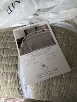 Levtex Home Cross Stitch Bedspread King Set