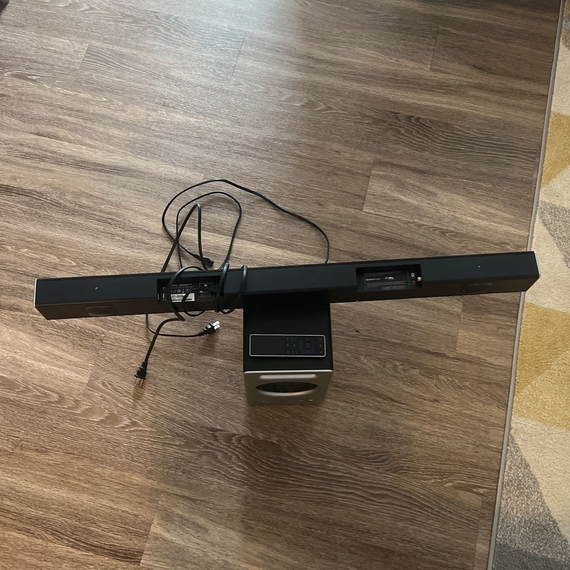 Vizio Soundbar and Subwoofer
