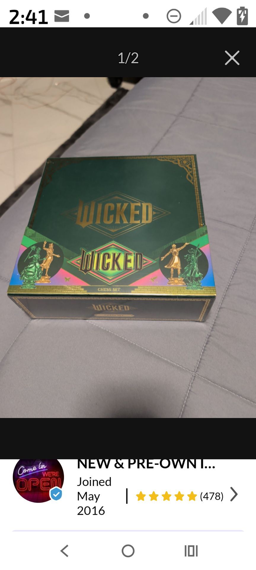 Wicked chess set sealed