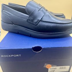Rockport Black leather loafers  $70