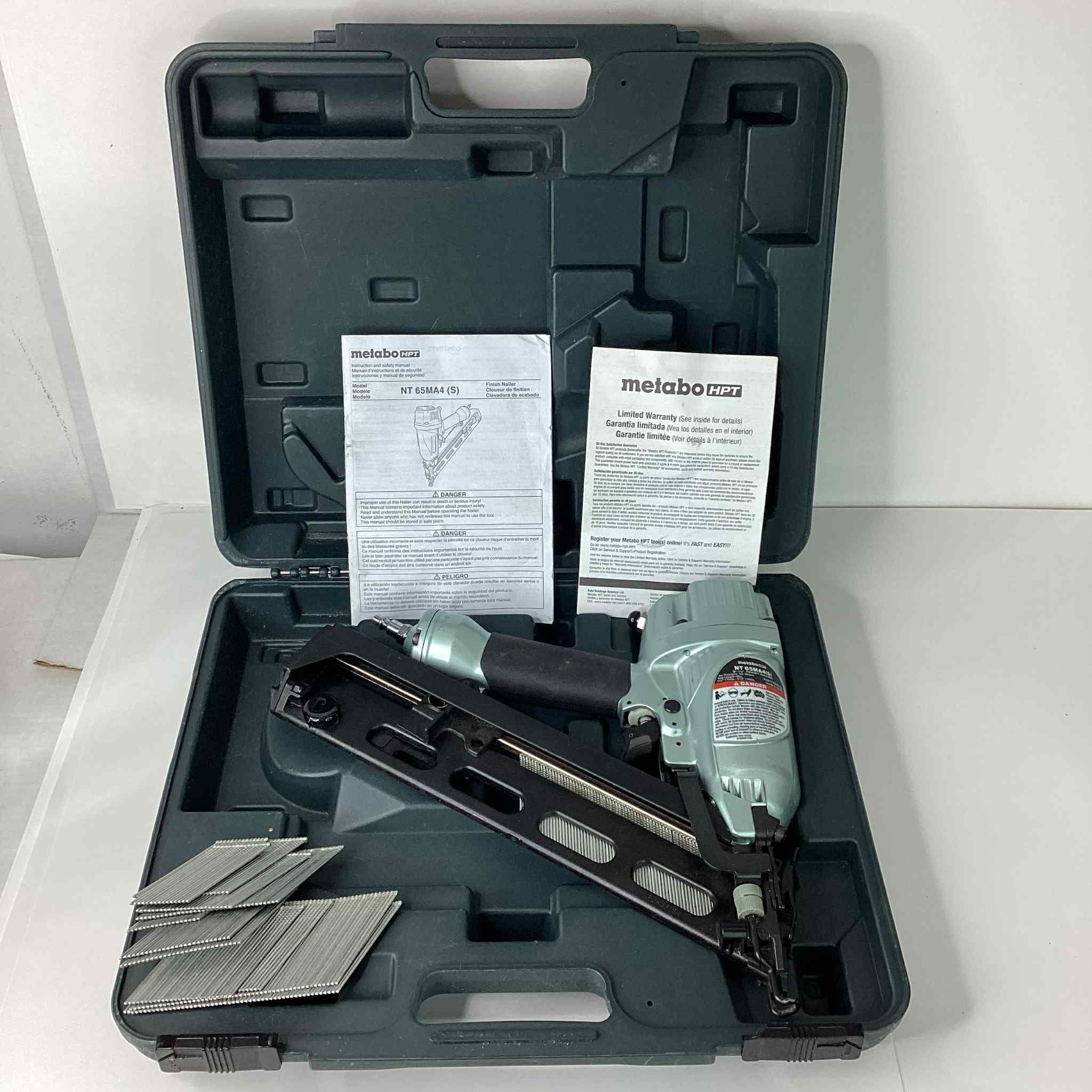 Metabo HPT Pneumatic Angled Finish Nailer