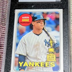 Aaron Judge 2018 Topps Heritage #25, SGC 9.5 MINT+. Will Ship.