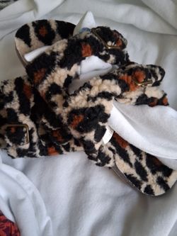 Fur shoes for women, size 11, new 