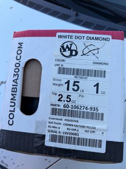 Columbia 300 White Dot Diamond Bowling Ball