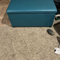 Leather Ottoman With Storage