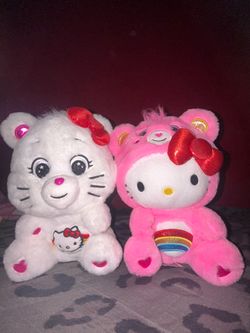 Care Bears hello kitty cheer bear collection plush2-pack