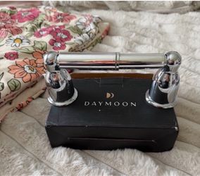 Chrome toilet paper holder