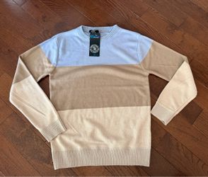 Boys Size 10/12 Color Block Knit Sweater