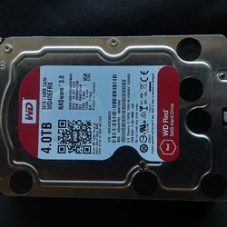 WD 4TB HARD DRIVE wd red  WD40EFRX