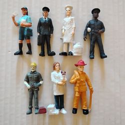 7pcs Simulation Action Figures Profession Model 