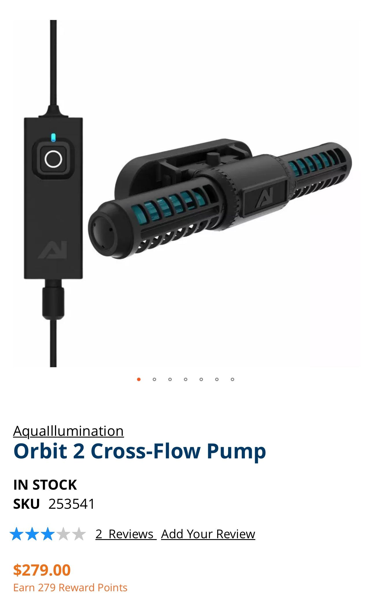 Aquaillumination Orbit 2 cross Flow Pump