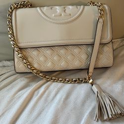 Tory Burch, Ivory with gold hardware 