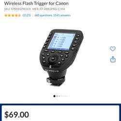 Flashpoint R2 Pro MarkII Professional 2.4 GHz TTL Wireless Flash Trigger for Canon